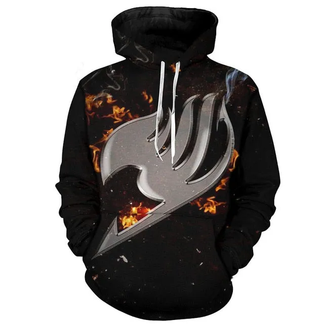 3d Hoodies Symbol Print Anime Hooded Sweatshirts Men Cool Cartoon Hoodies 3d Pullovers Cosplay Tops Men