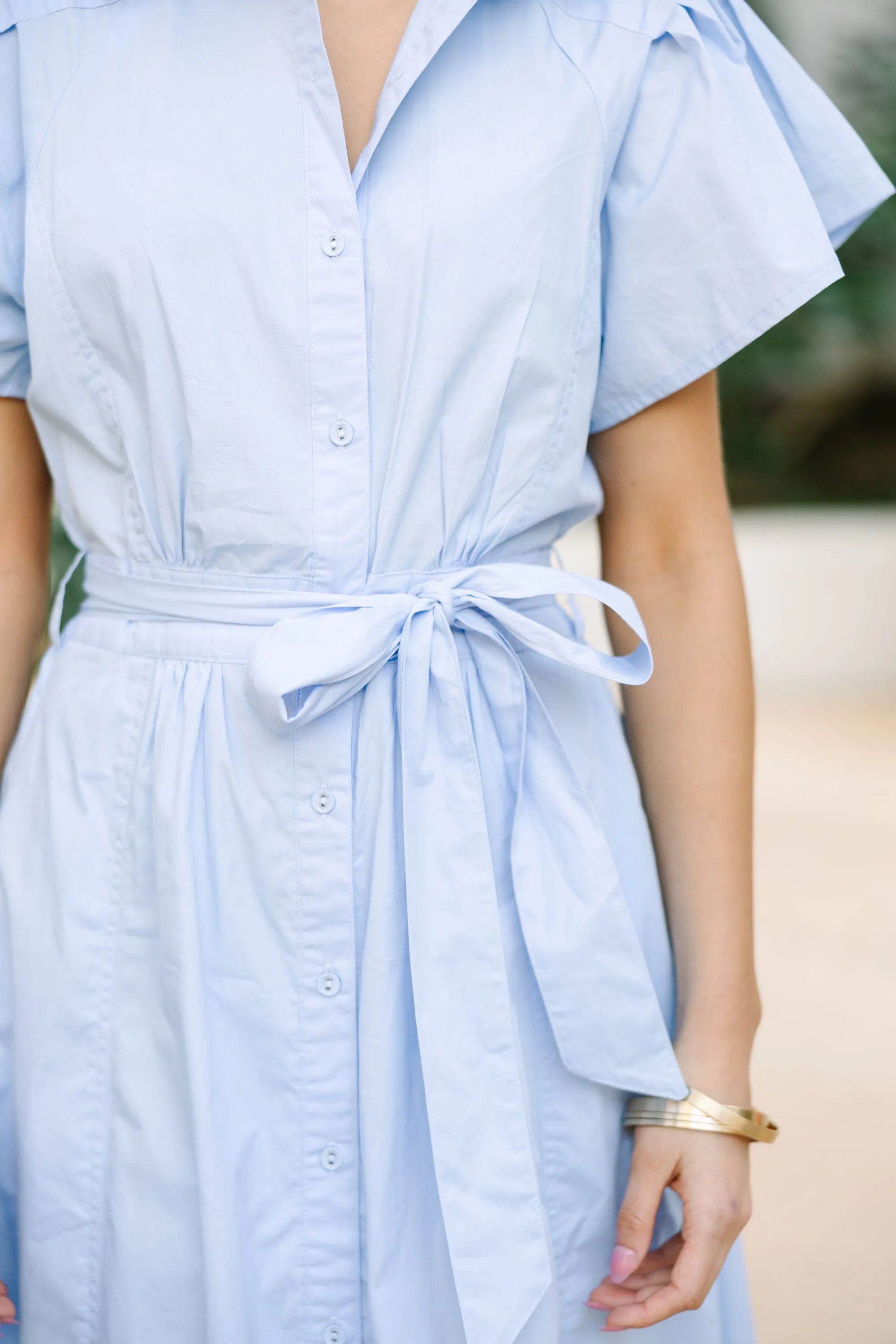 All In A Dream Light Blue Midi Dress