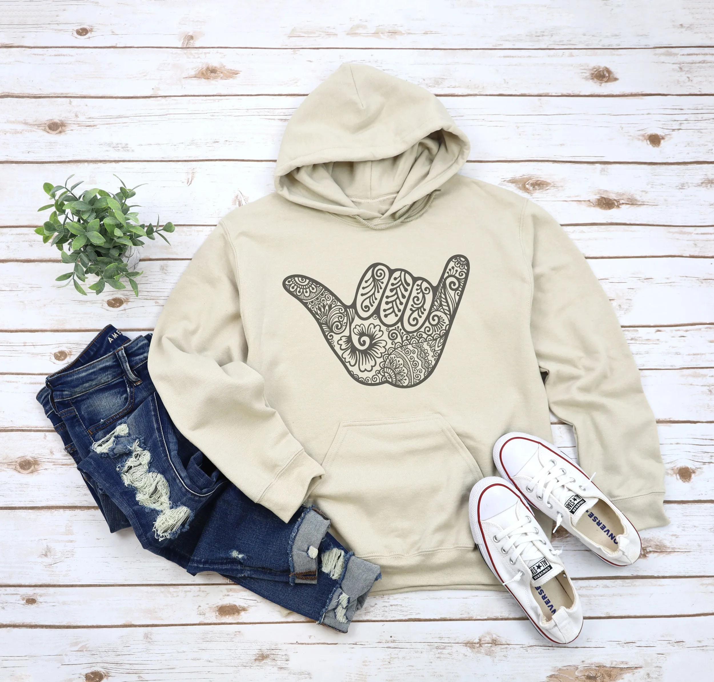 Aloha Hang Loose Adult Hoodies