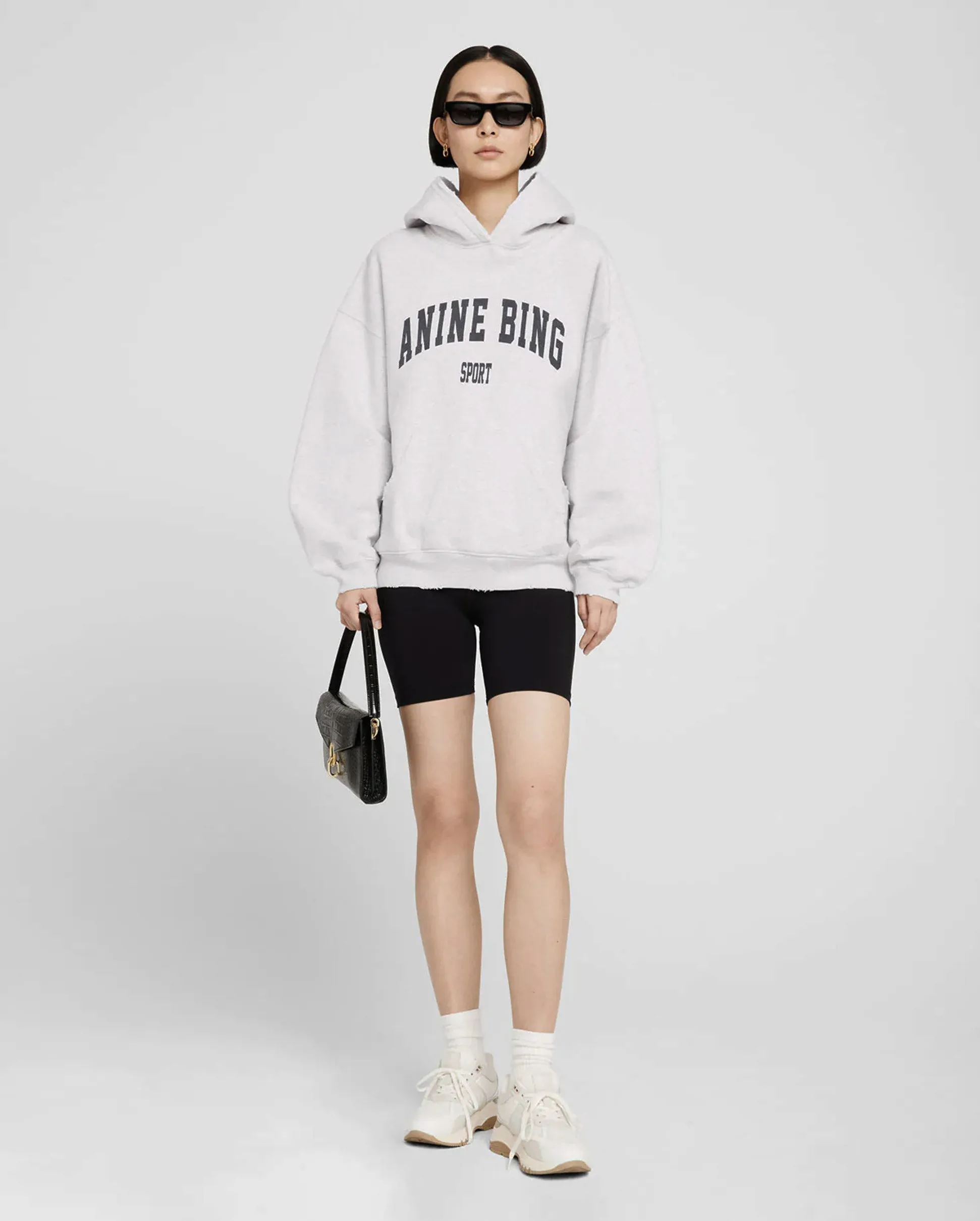 ANINE BING HARVEY SWEATSHIRT / HEATHER GREY