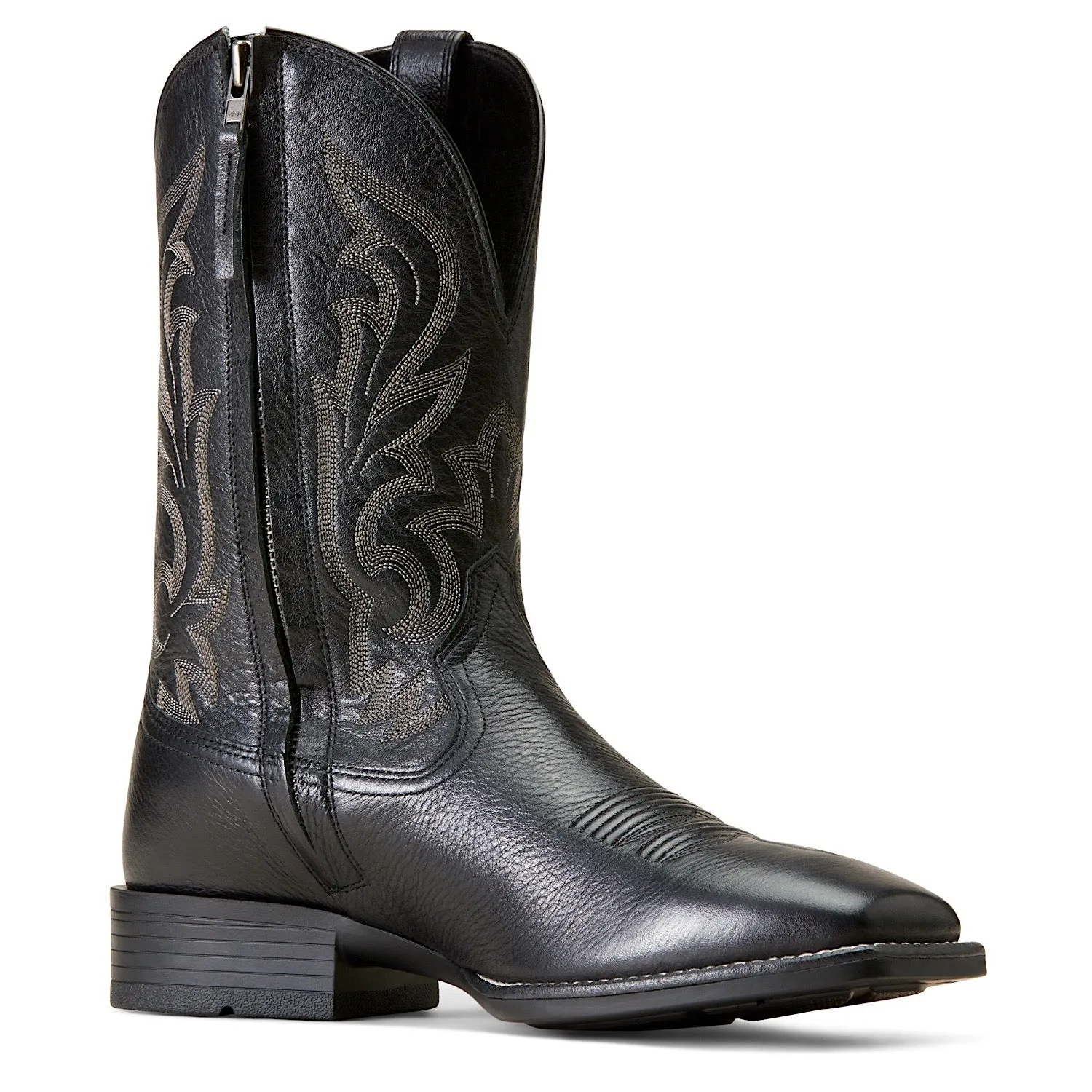 Ariat Mens Slim Zip Ultra Black Deertan