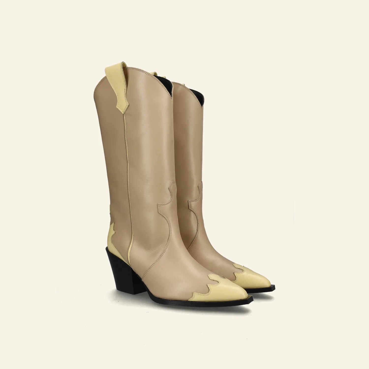 ARIEL | Calf Leather Latte/Butter