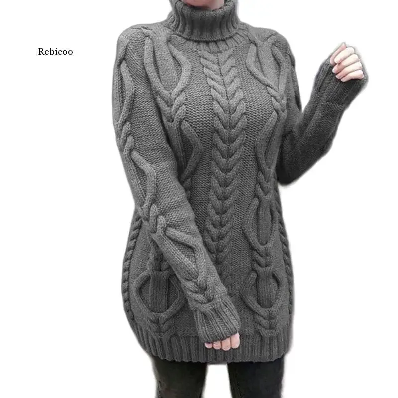 Ashore Shop Womens Autumn and winter thickened lapel retro thick  sweater