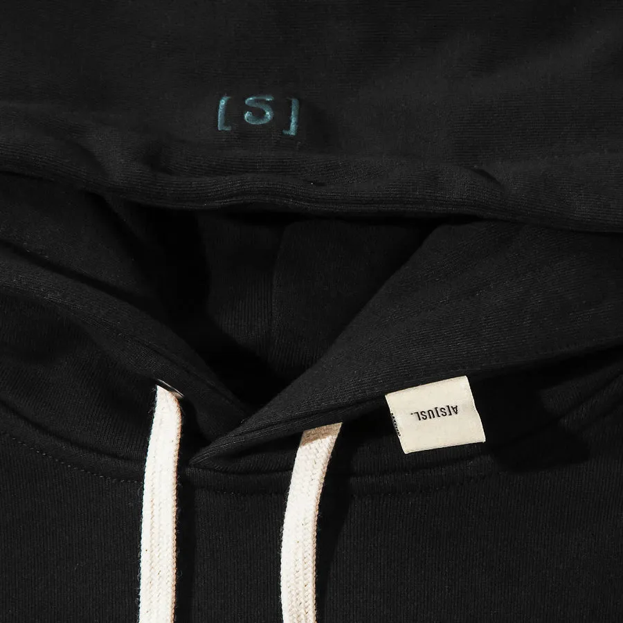 ASUSL CHECKS LOGO HOODIES-BLACK