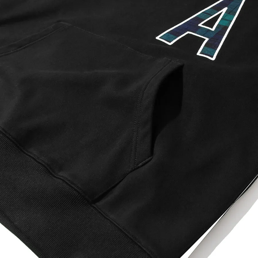 ASUSL CHECKS LOGO HOODIES-BLACK