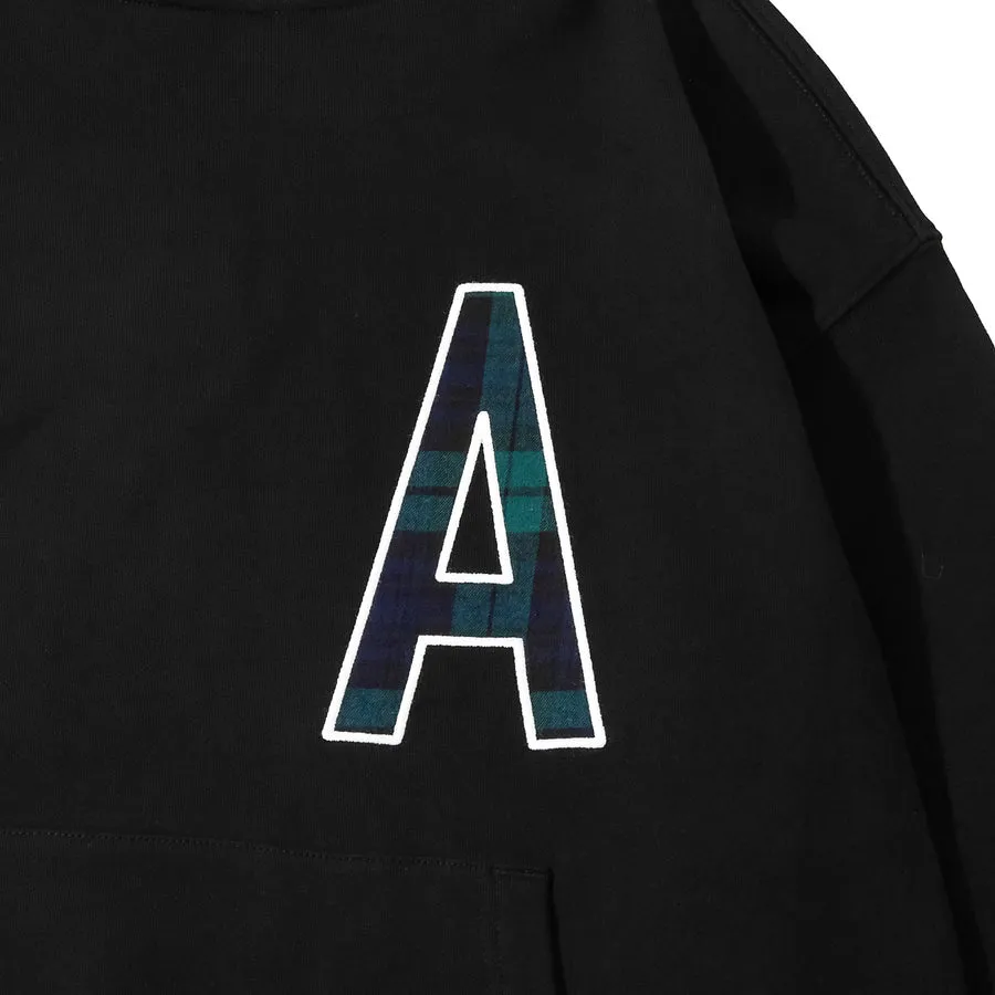 ASUSL CHECKS LOGO HOODIES-BLACK