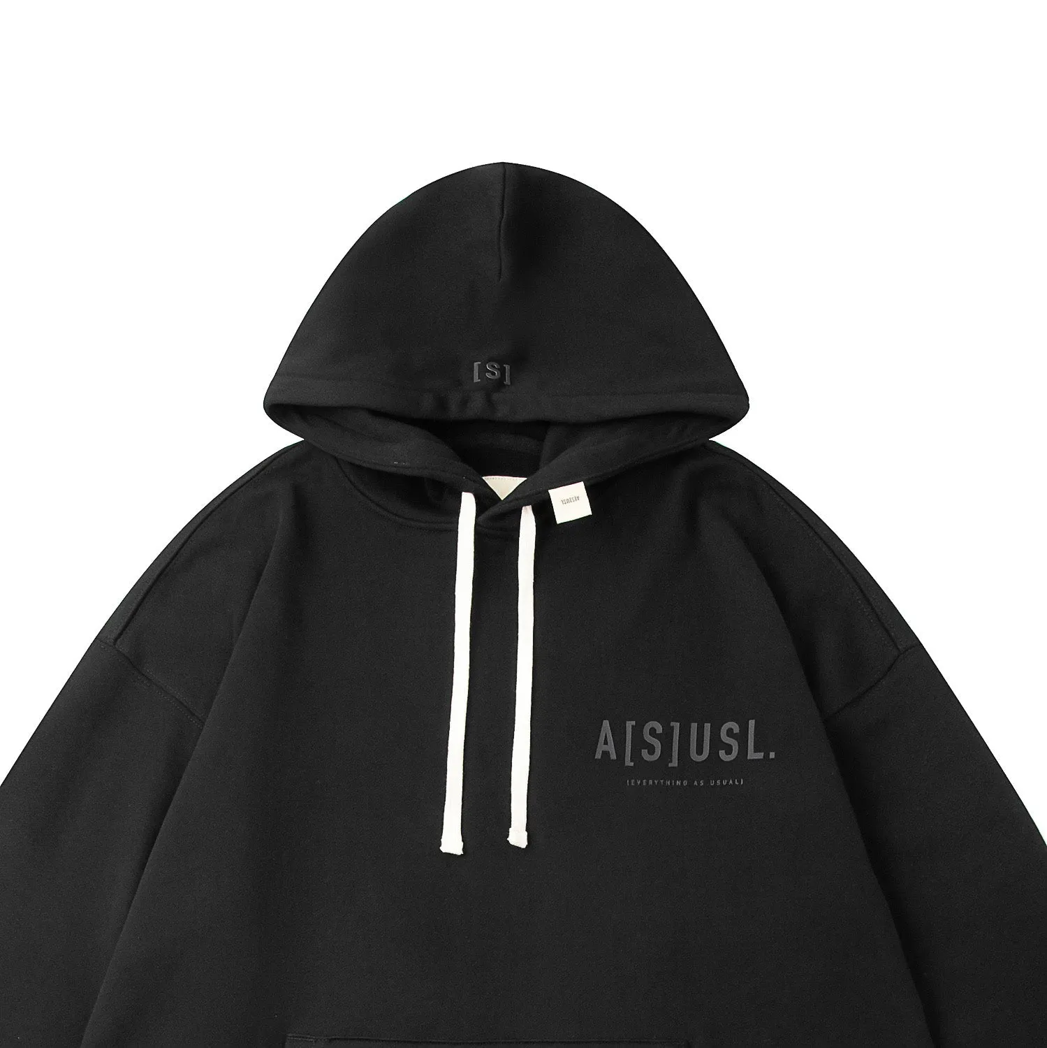 A[S]USL KID'S TONAL LOGO HOODIES-BLACK