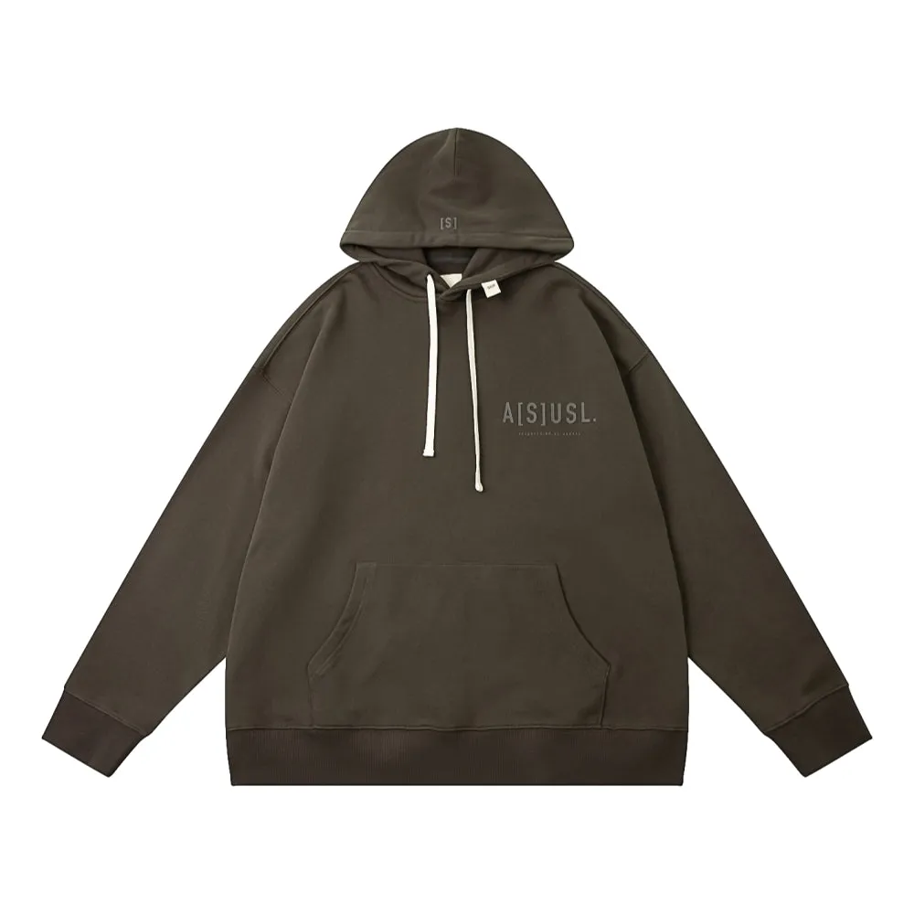 A[S]USL TONAL LOGO HOODIES-CHARCOAL