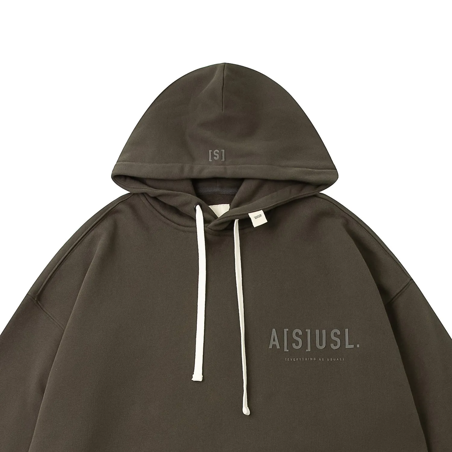 A[S]USL TONAL LOGO HOODIES-CHARCOAL