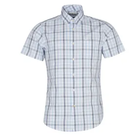 Barbour Longstone Short Sleeve Tailored Shirt Sky Blue