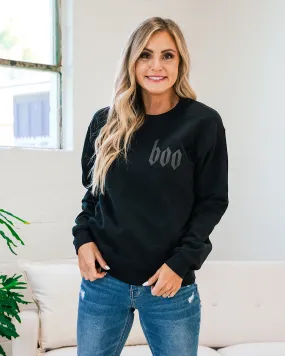 Boo Black Sweatshirt