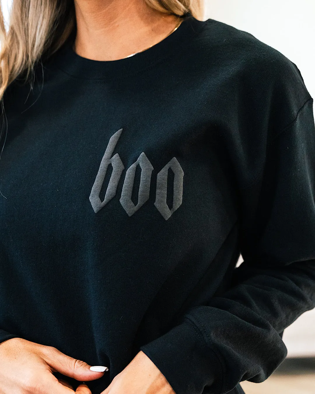 Boo Black Sweatshirt