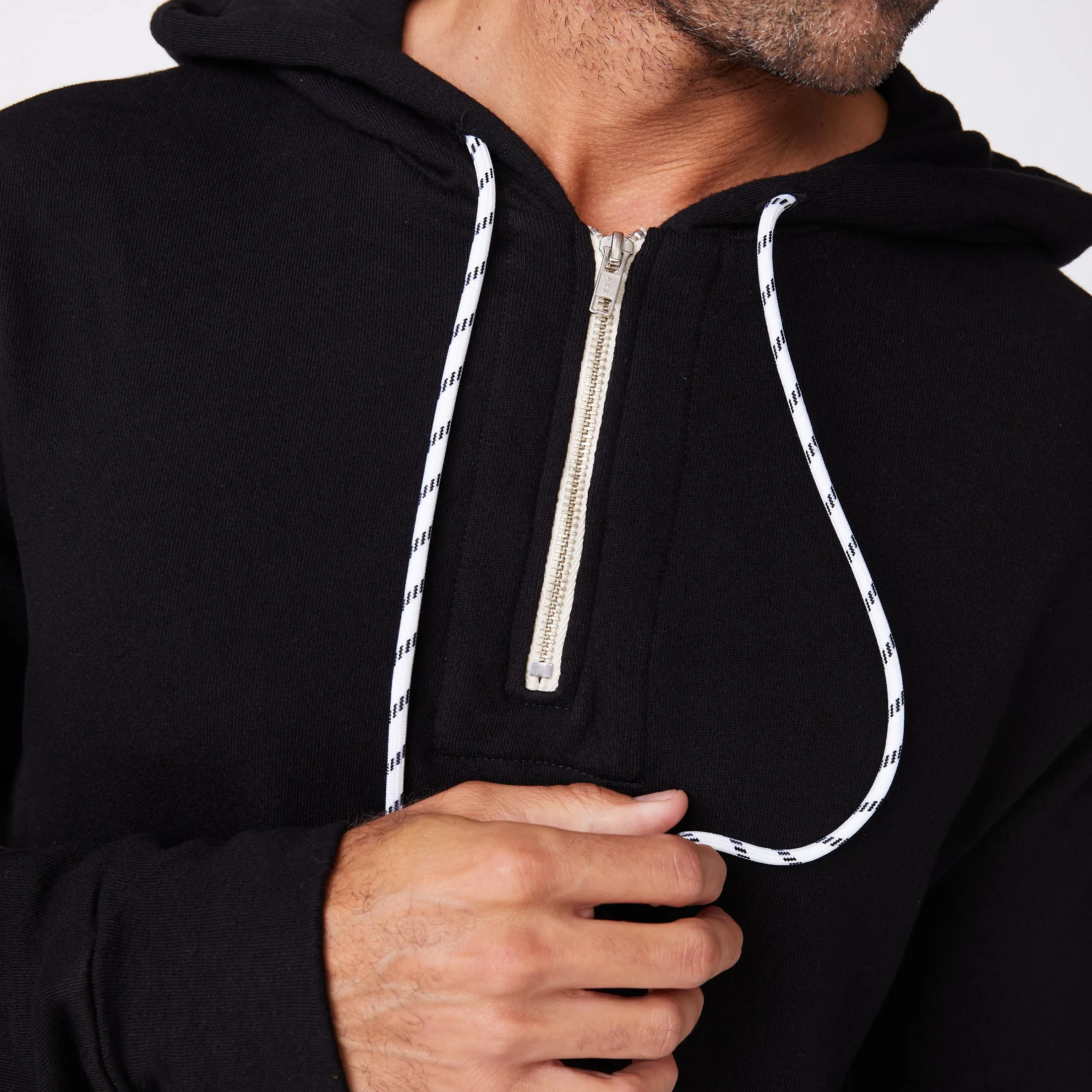 Bungee Cord Quarter Zip Hoody