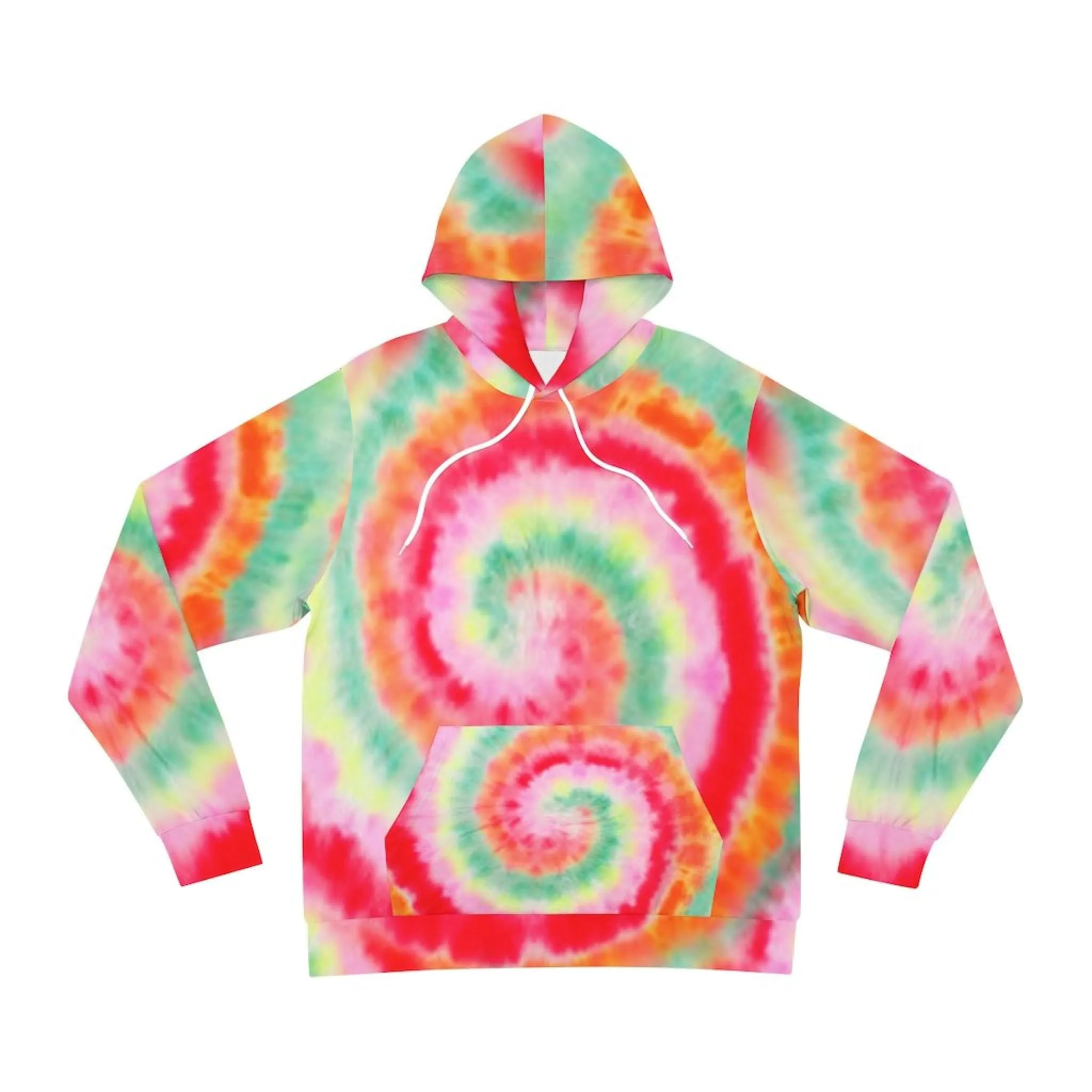 Bynelo Tie Dye Rainbow Unisex Fashion Hoodie