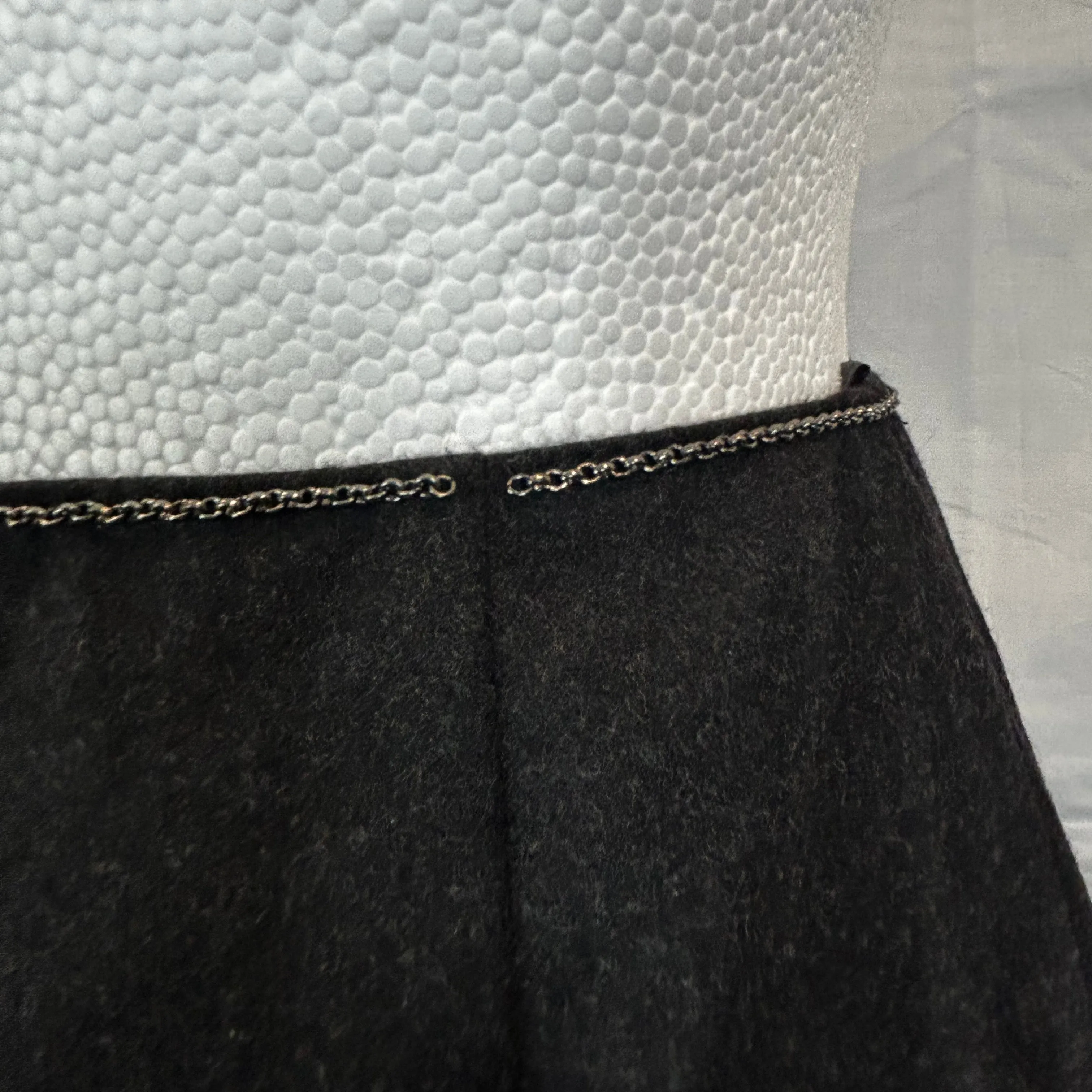 Chanel Charcoal Wool & Cashmere Midi Skirt XS/S