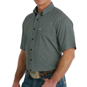 Cinch Men's ArenaFlex Short Sleeve Button-Down Shirt In Black