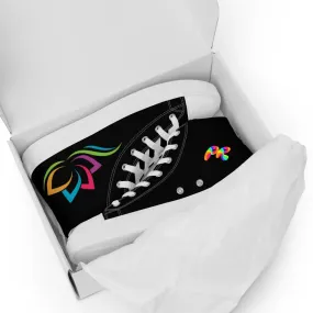 Colorful Lotus Women’s High Top Canvas Shoes