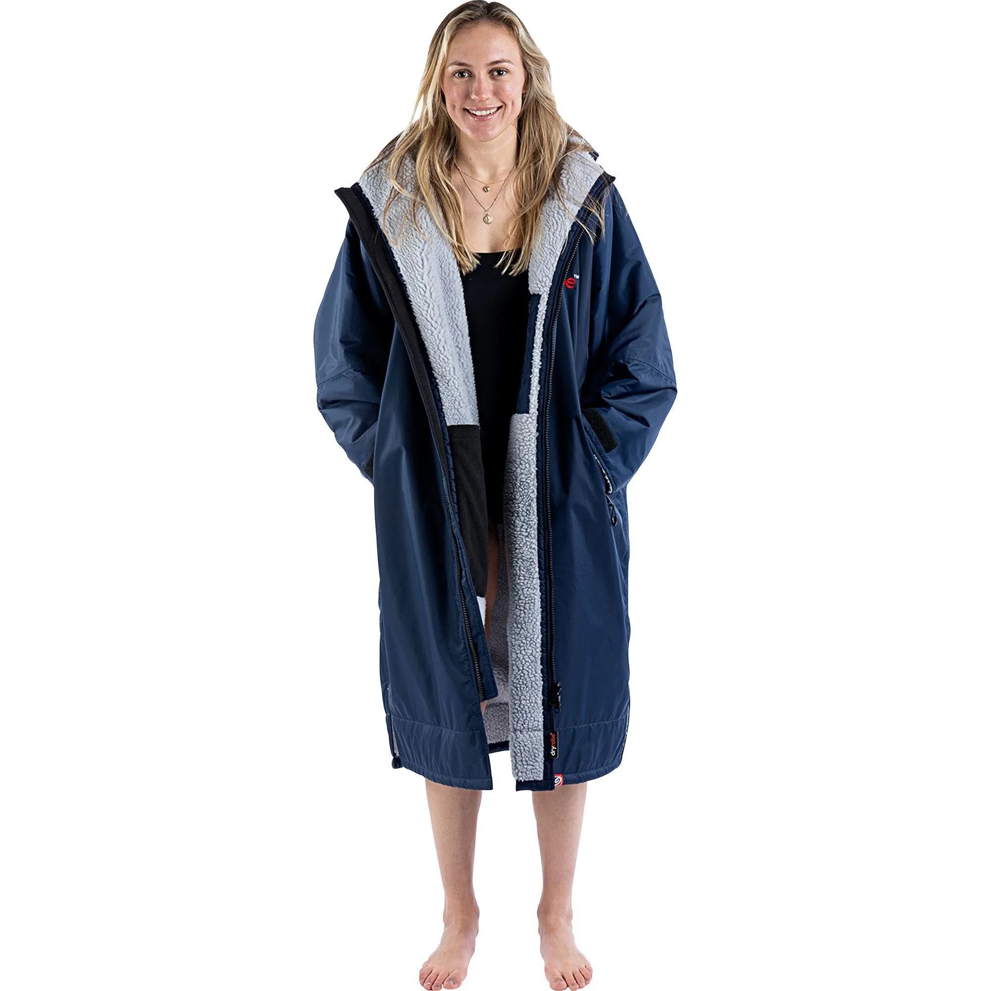 Dryrobe Advance Long Sleeve Changing Robe - Navy