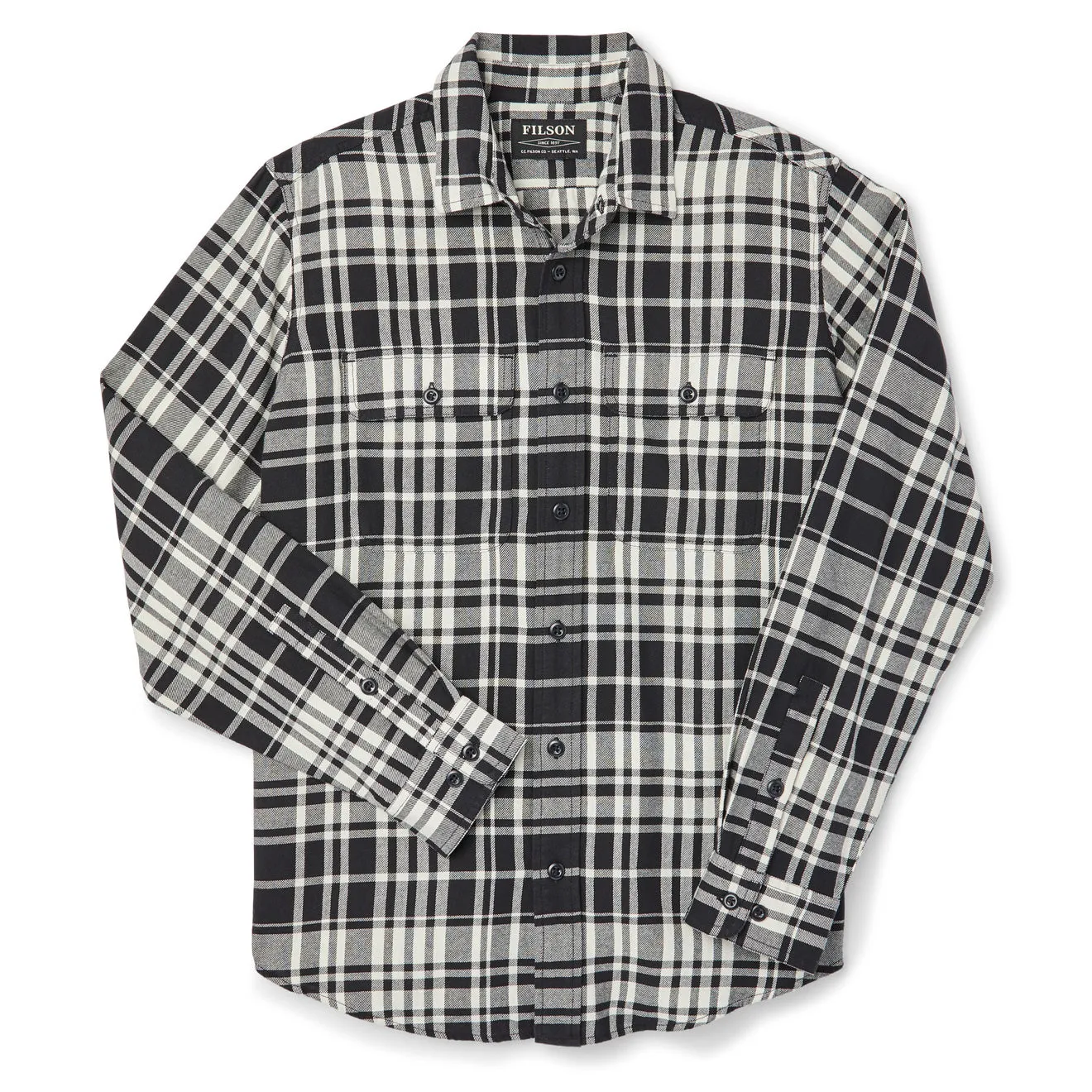 Filson Scout Shirt Black / Cream