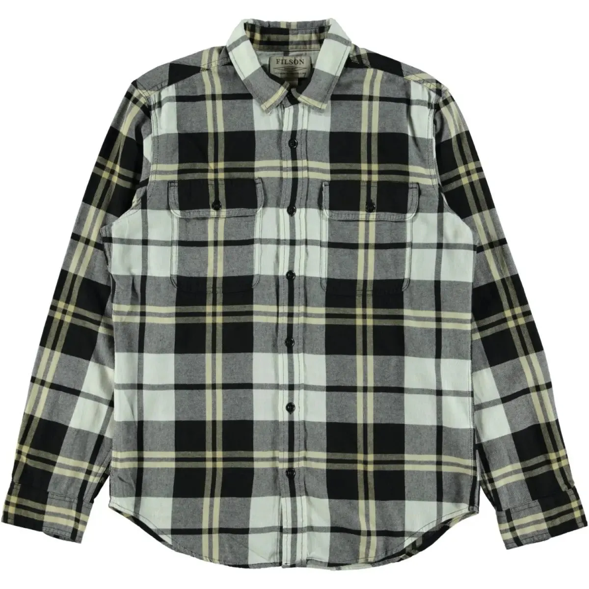 Filson Scout Shirt Black / White / Gold Plaid