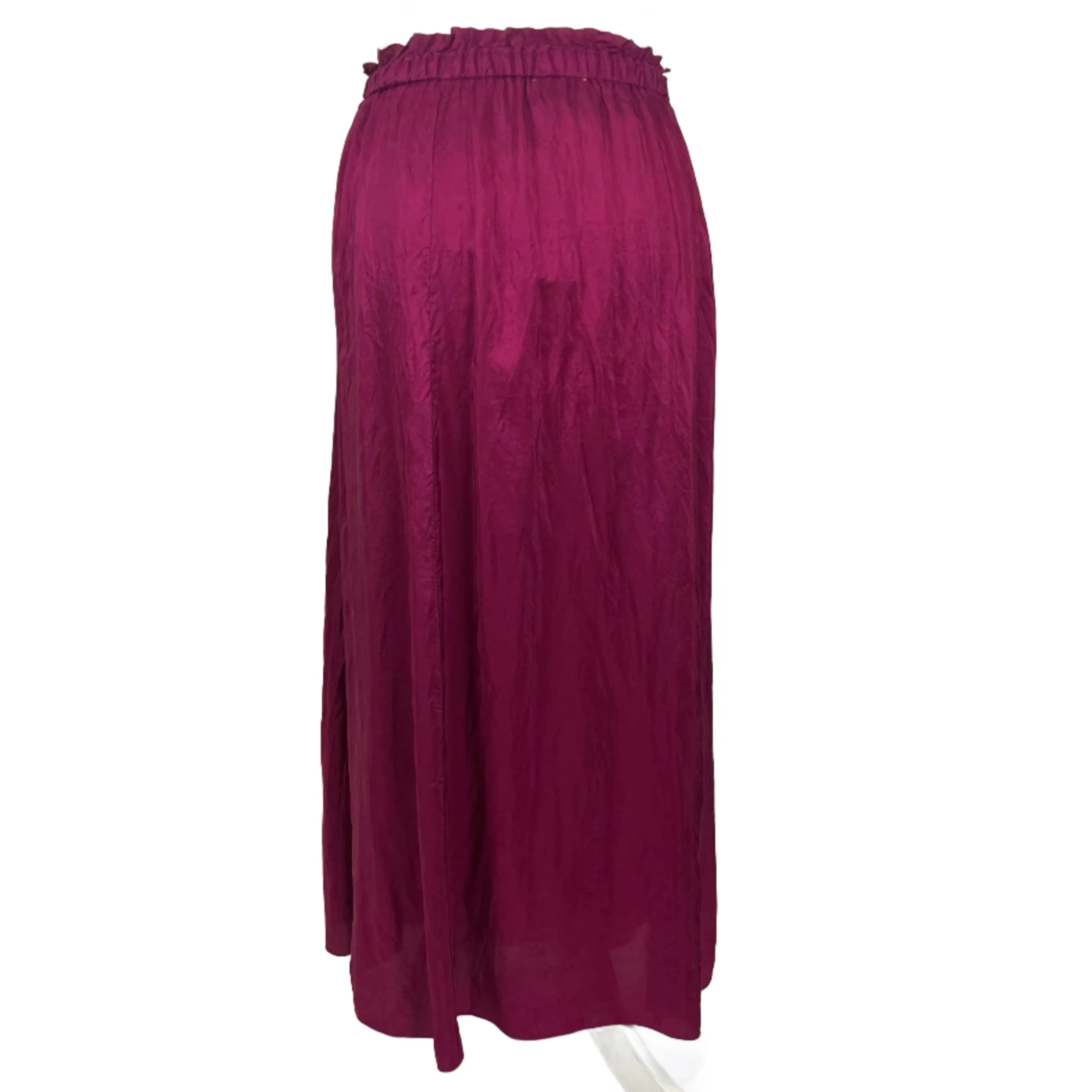 Forte Forte Fuchsia Silk Pull-On Maxi Skirt XS