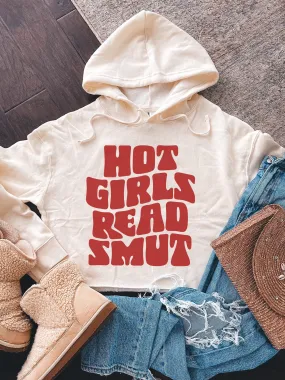 Hot Girls Read Smut Cropped Hoodie