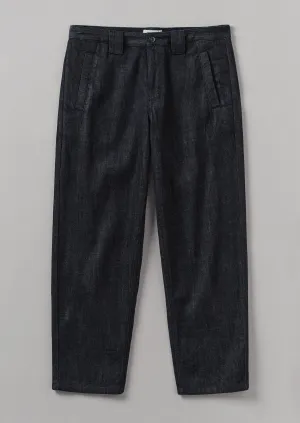 Japanese Cotton Denim Trousers | Indigo