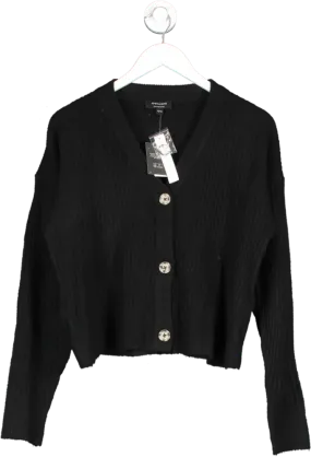 JD.Williams Black Button Down Cardigan Uk12/14 UK 12