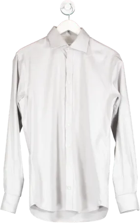 John Henric Grey Button Down Shirt UK M