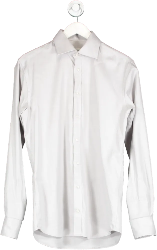 John Henric Grey Button Down Shirt UK M