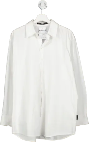 Karl Lagerfeld White Button Down Shirt UK M