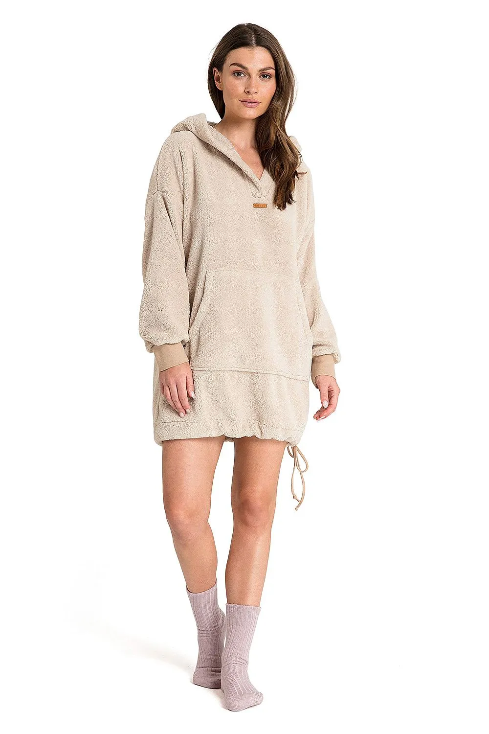 LaLupa Oversized Hoodie Beige