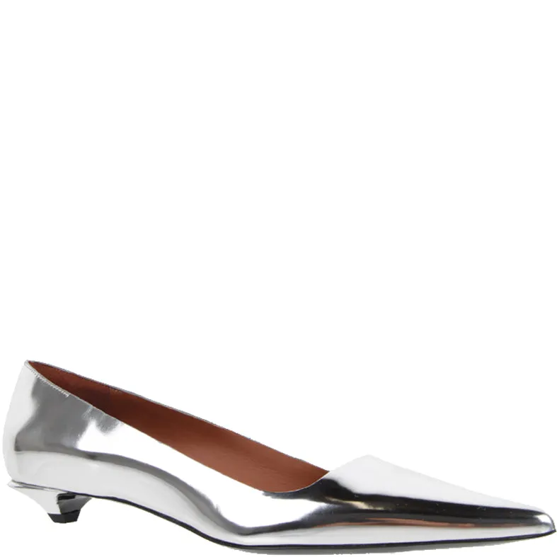 Low Silver Pump, Argento