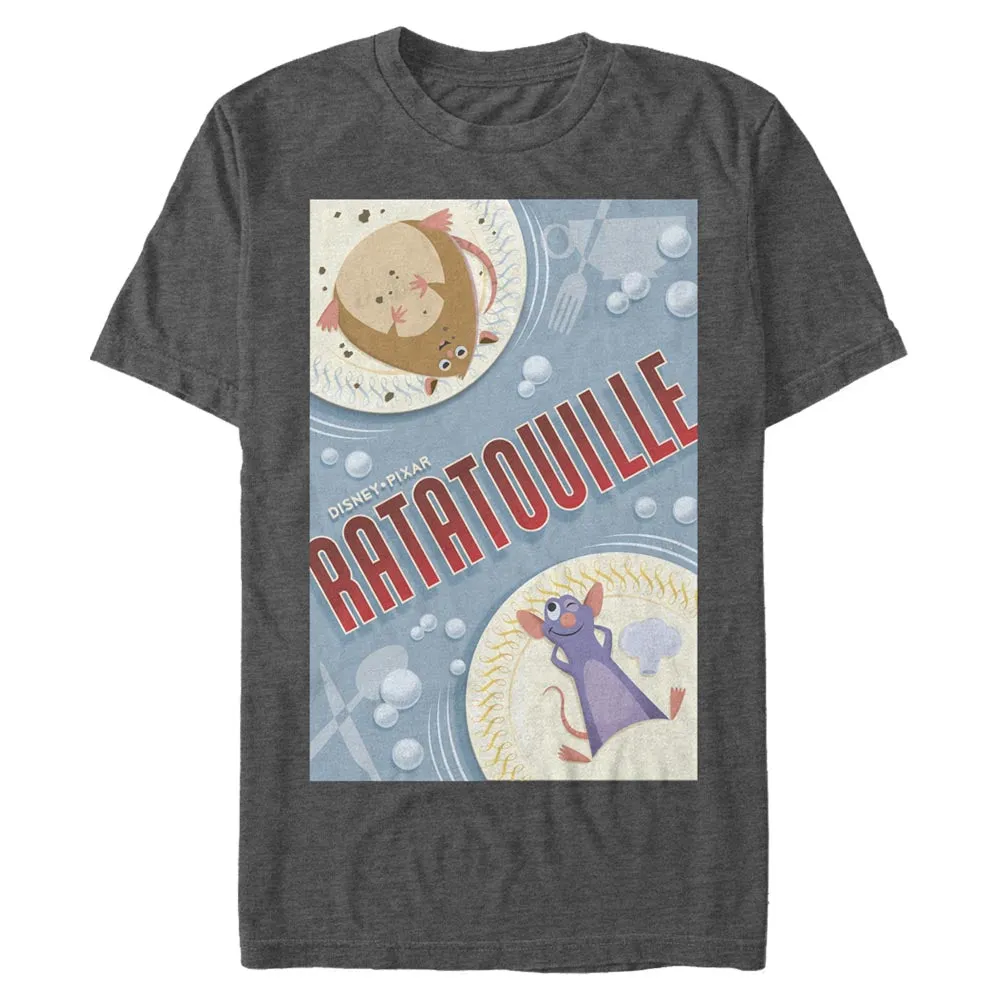 Mad Engine Disney Pixar Ratatouille Rat Plated Poster Men's T-Shirt