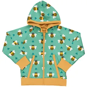 Maxomorra Bee Organic Cotton Reversible Zip Hoodie