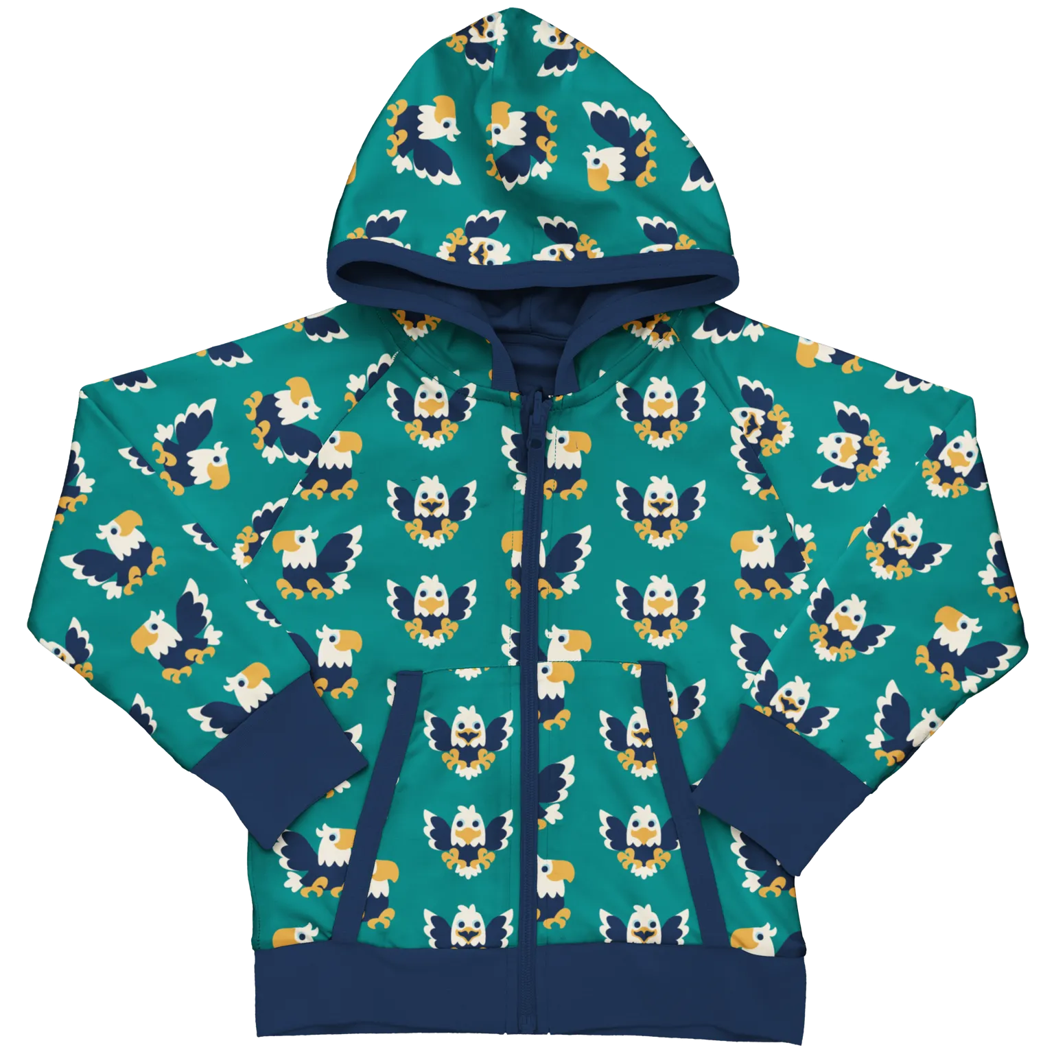 Maxomorra Dream Job Eagle Reversible Zip Hoodie