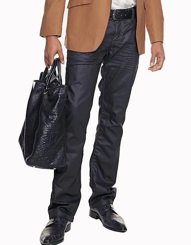 Men's Fashion Wax Jeans - Paco