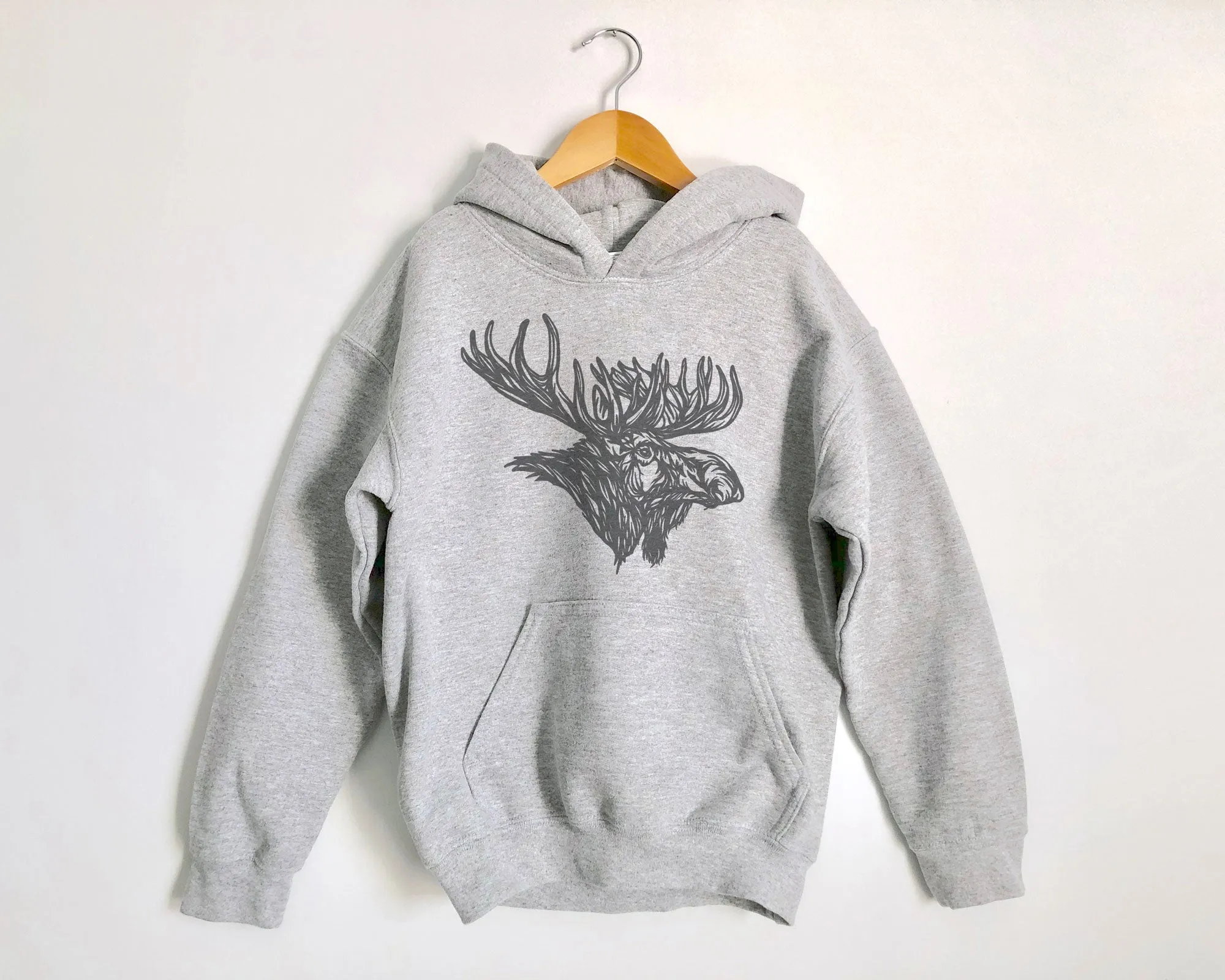 Moose Head Kids Hoodies