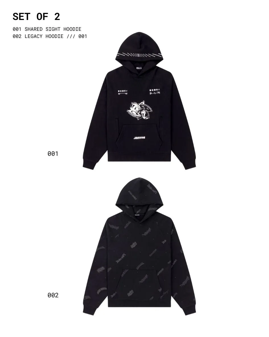 Pack of 2 // Black Hoodies