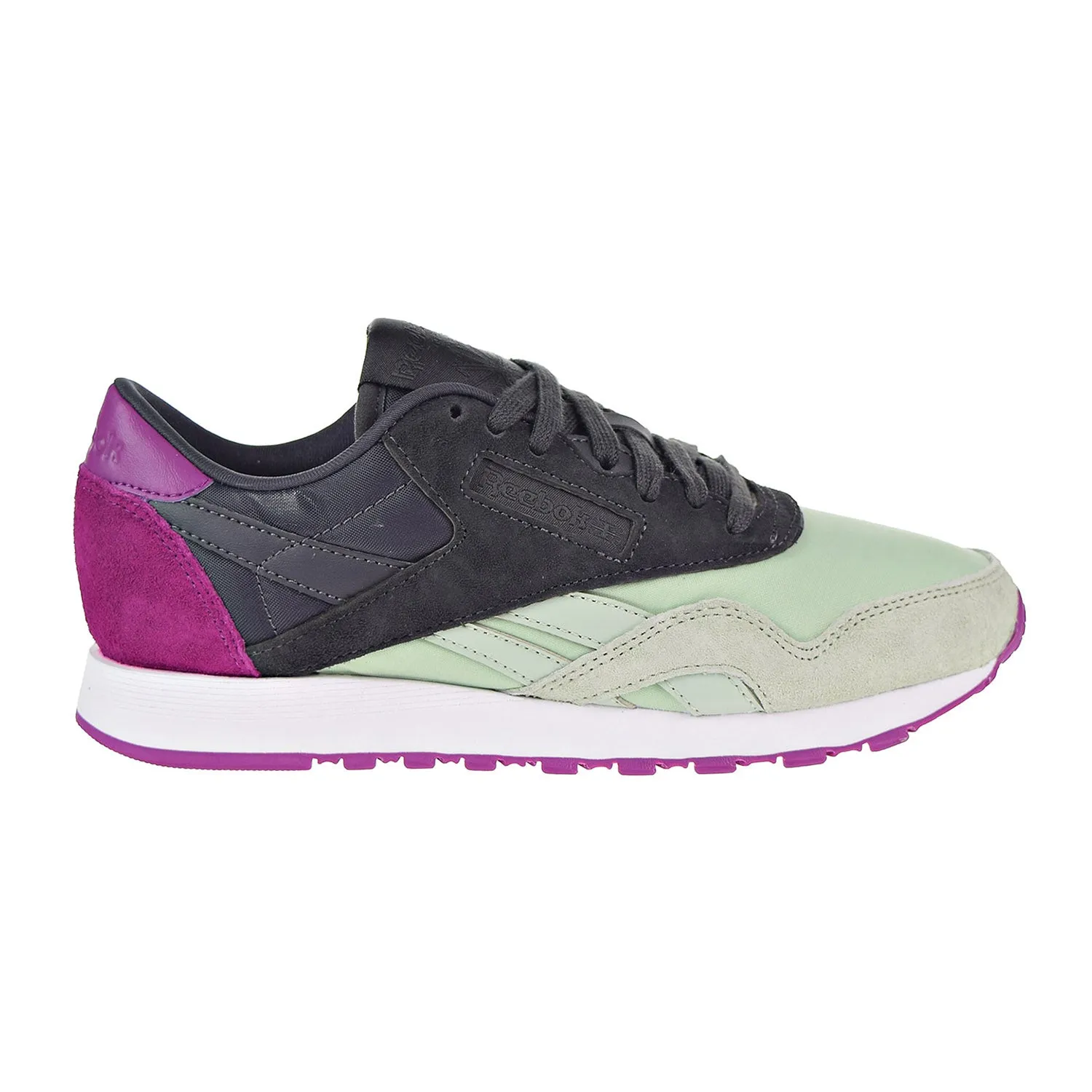 Reebok Classic CL Nylon CB Women's Shoes Sage/Coal/Fuchsia/White