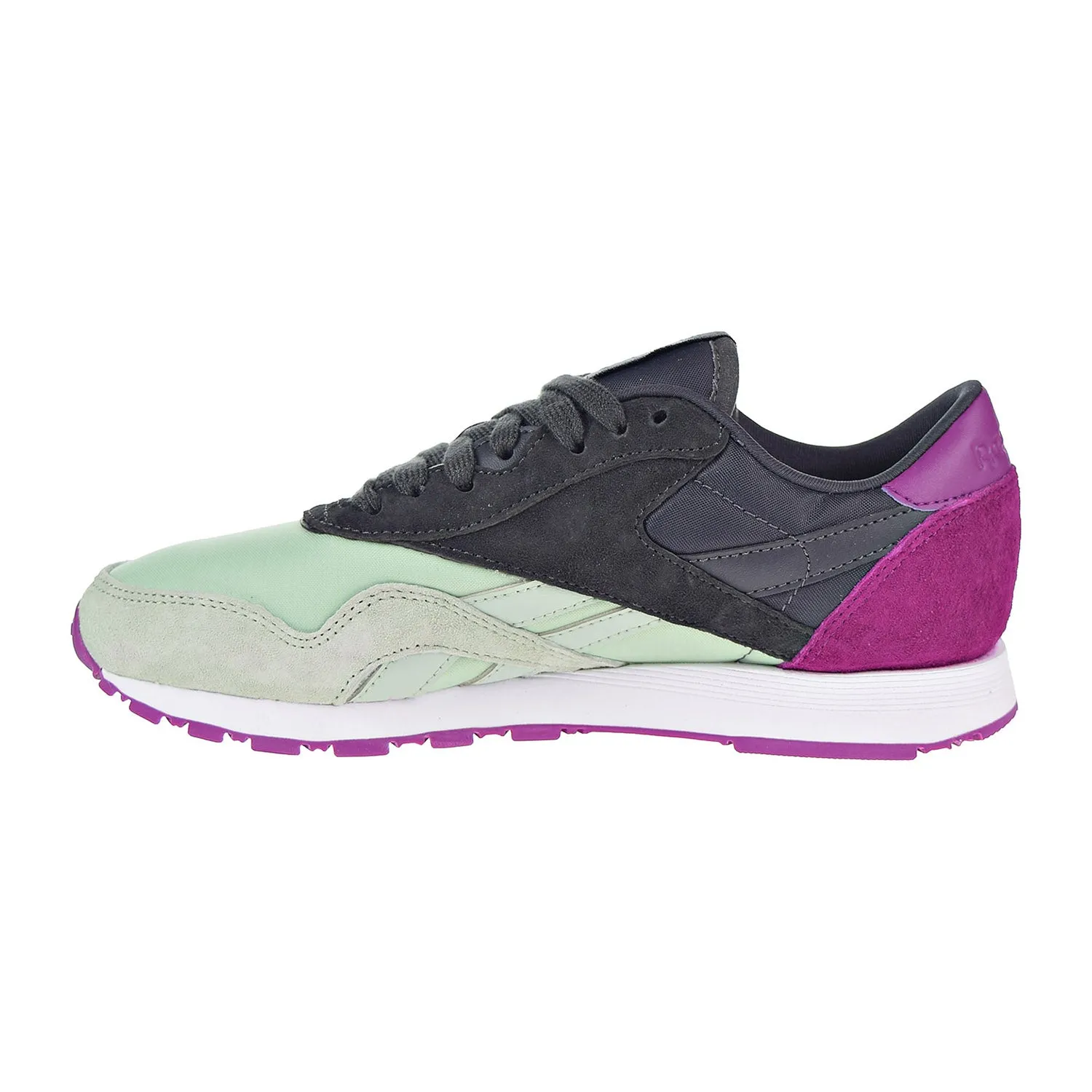 Reebok Classic CL Nylon CB Women's Shoes Sage/Coal/Fuchsia/White