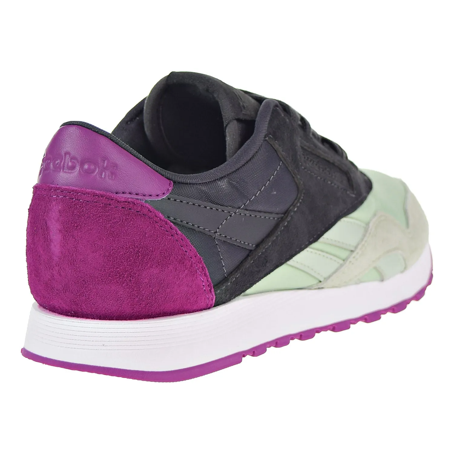 Reebok Classic CL Nylon CB Women's Shoes Sage/Coal/Fuchsia/White