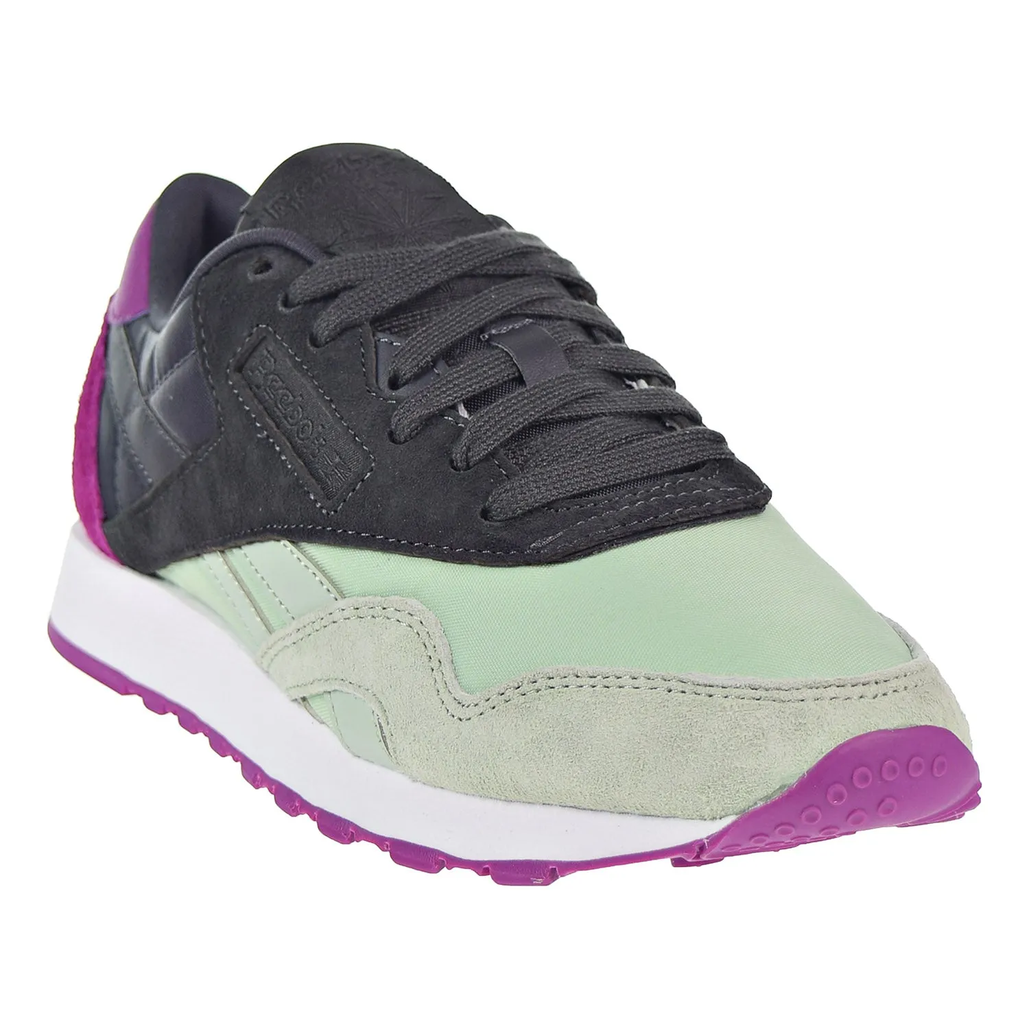 Reebok Classic CL Nylon CB Women's Shoes Sage/Coal/Fuchsia/White