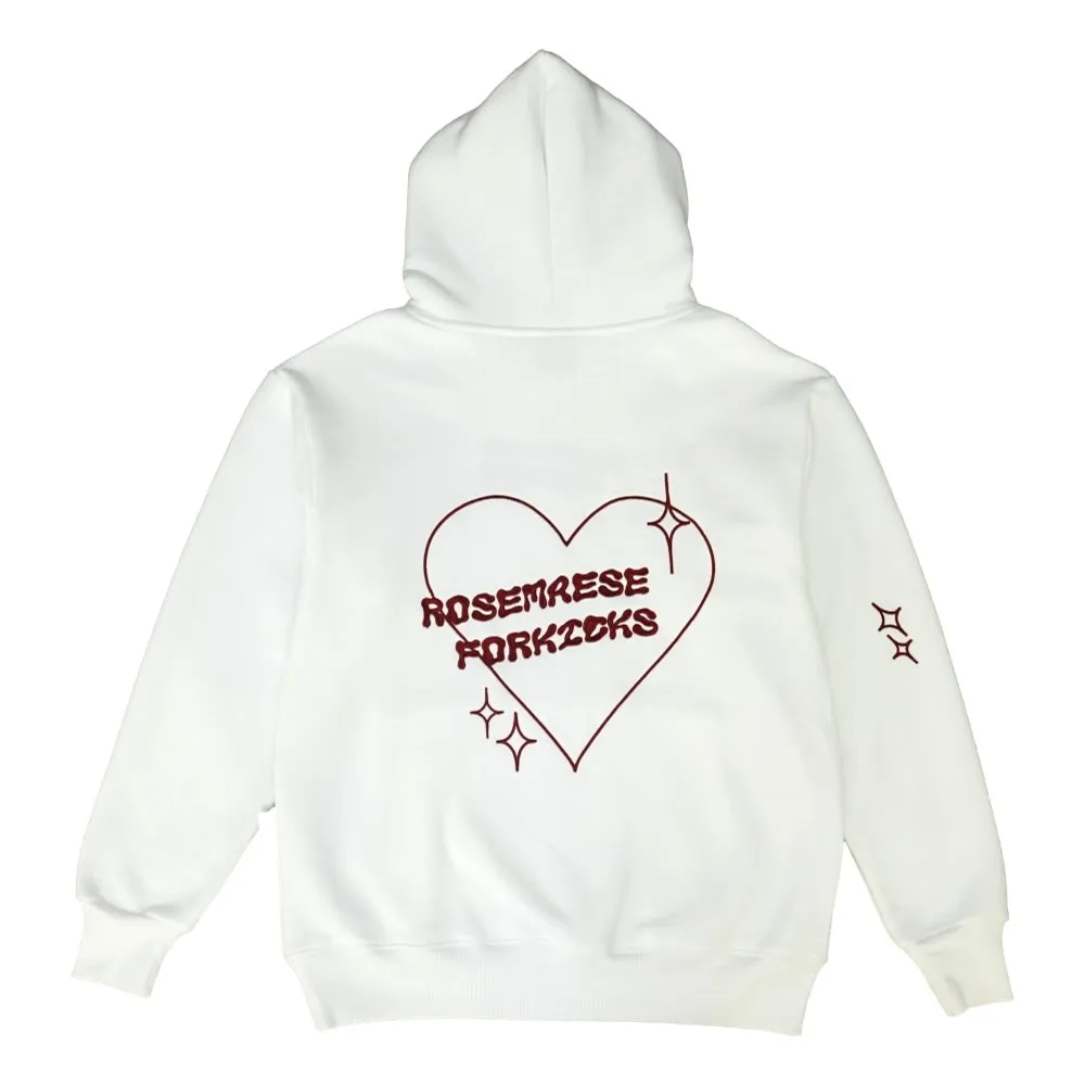 ROSEMAESE ROSEMAESE X FORKICKS ORIGINAL HOODIES-WHITE