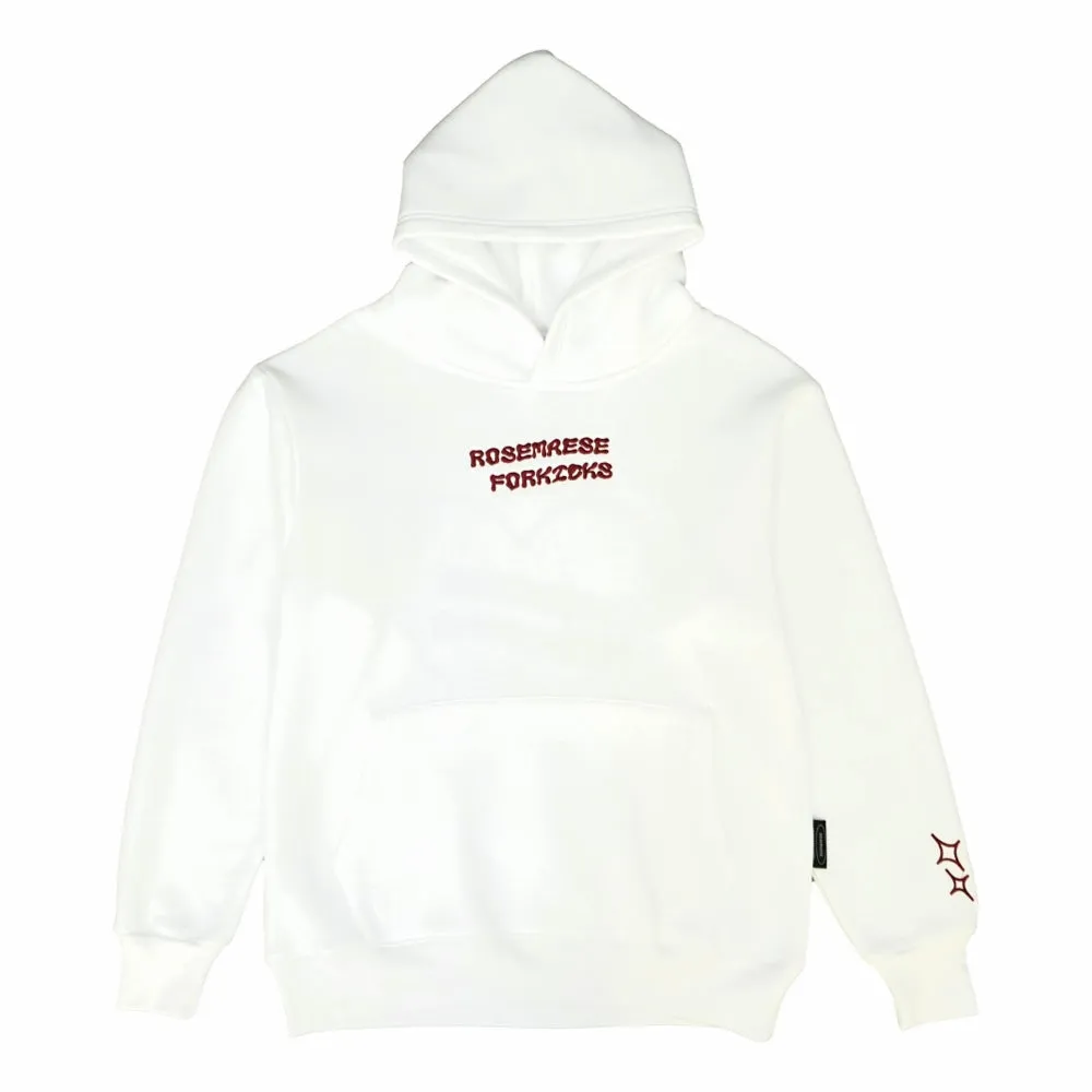 ROSEMAESE ROSEMAESE X FORKICKS ORIGINAL HOODIES-WHITE