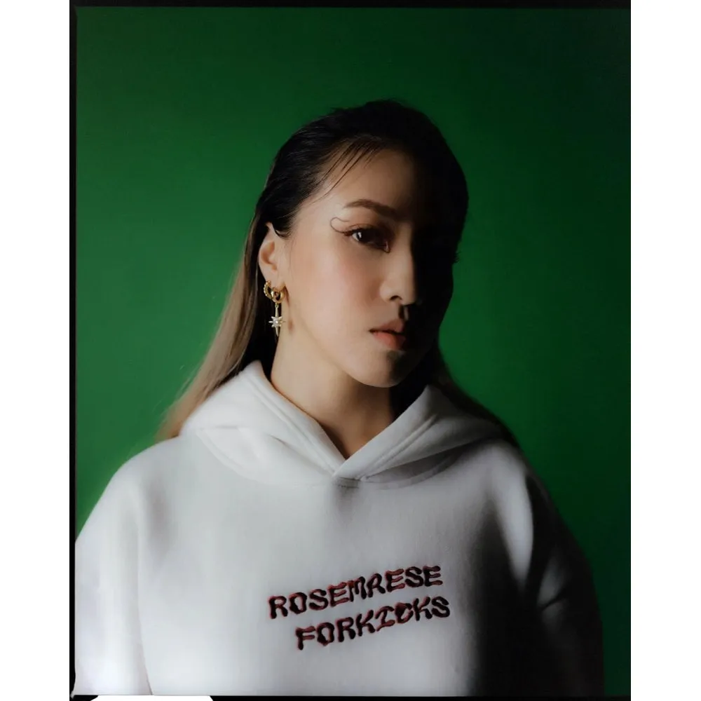 ROSEMAESE ROSEMAESE X FORKICKS ORIGINAL HOODIES-WHITE