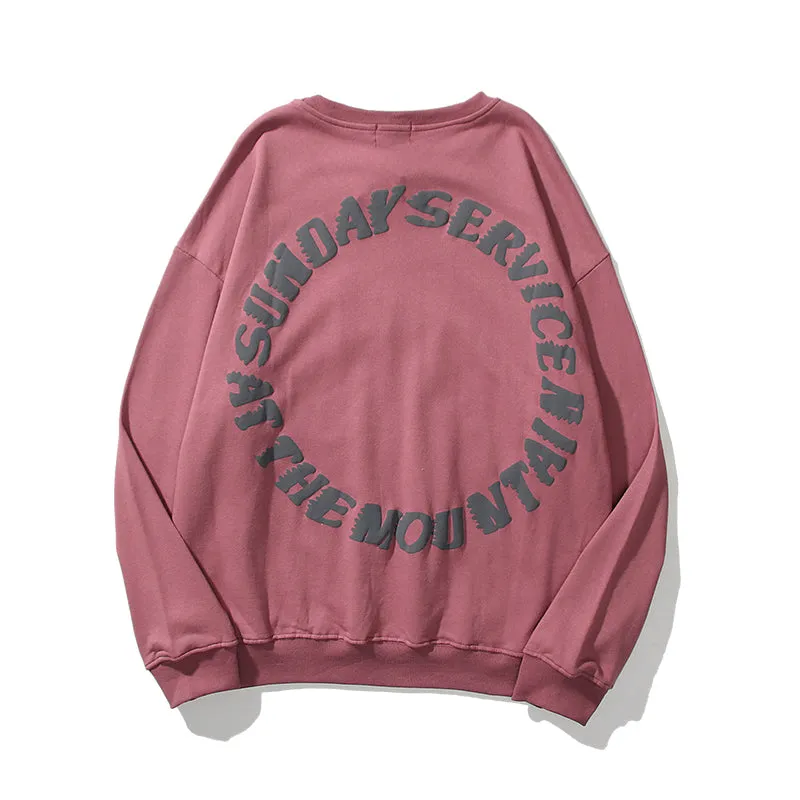 Round Collar Sunday Service Hoodies