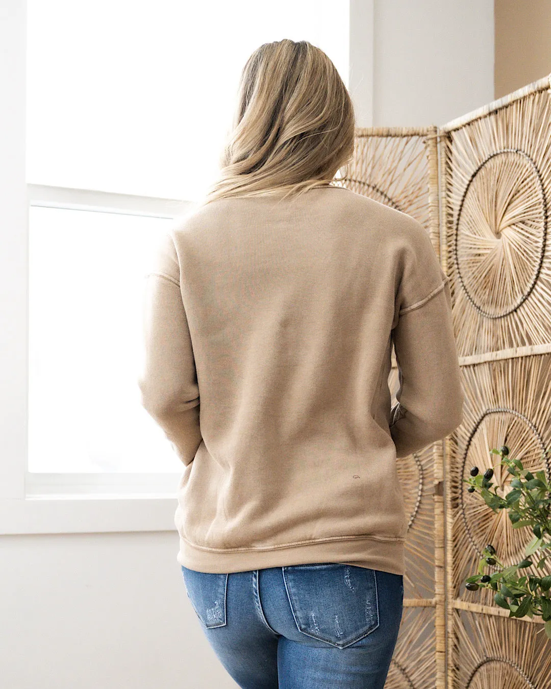 Vintage Crewneck Sweatshirt - Mineral Beige