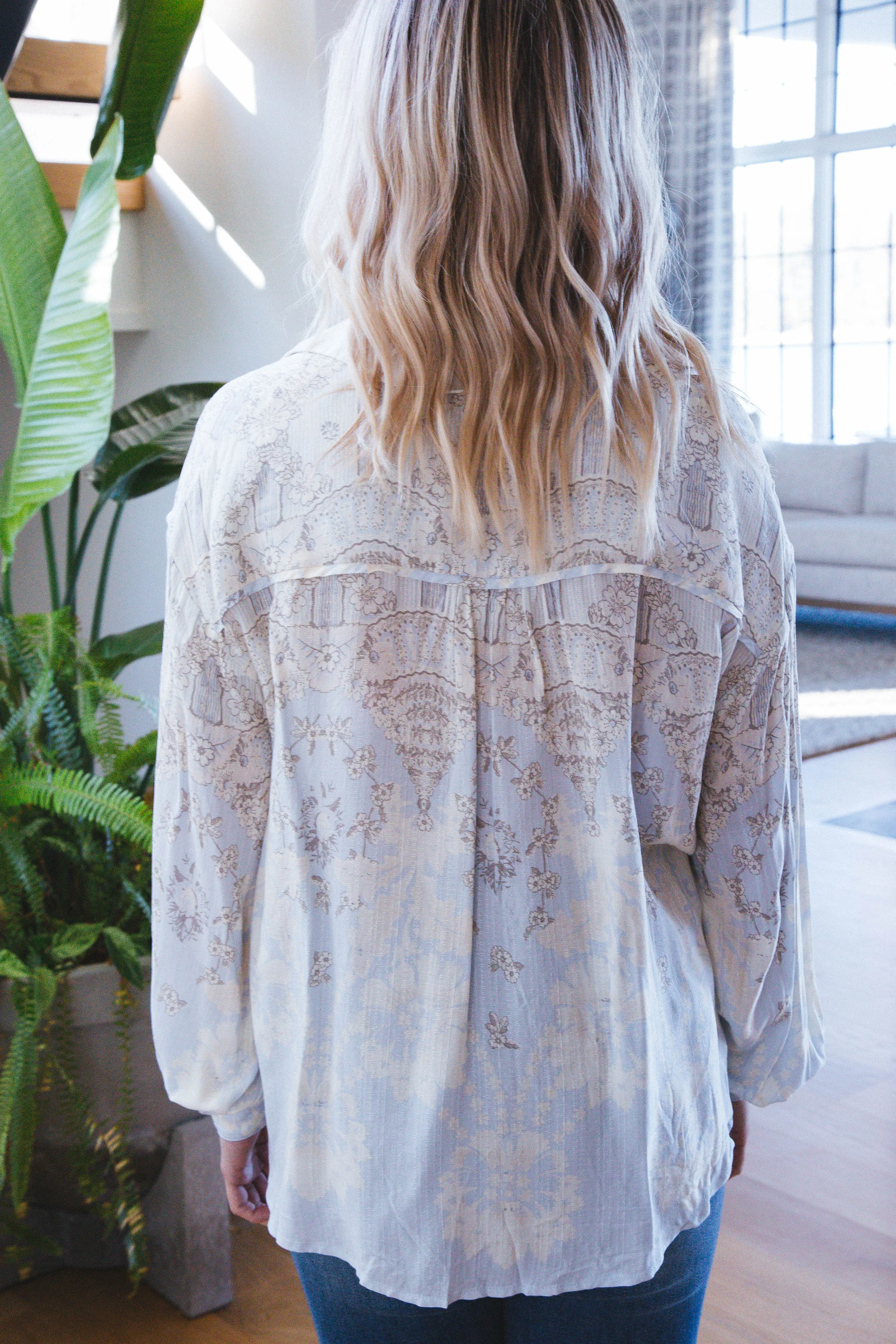 Virgo Baby Buttondown Top, Spring Blue | Free People