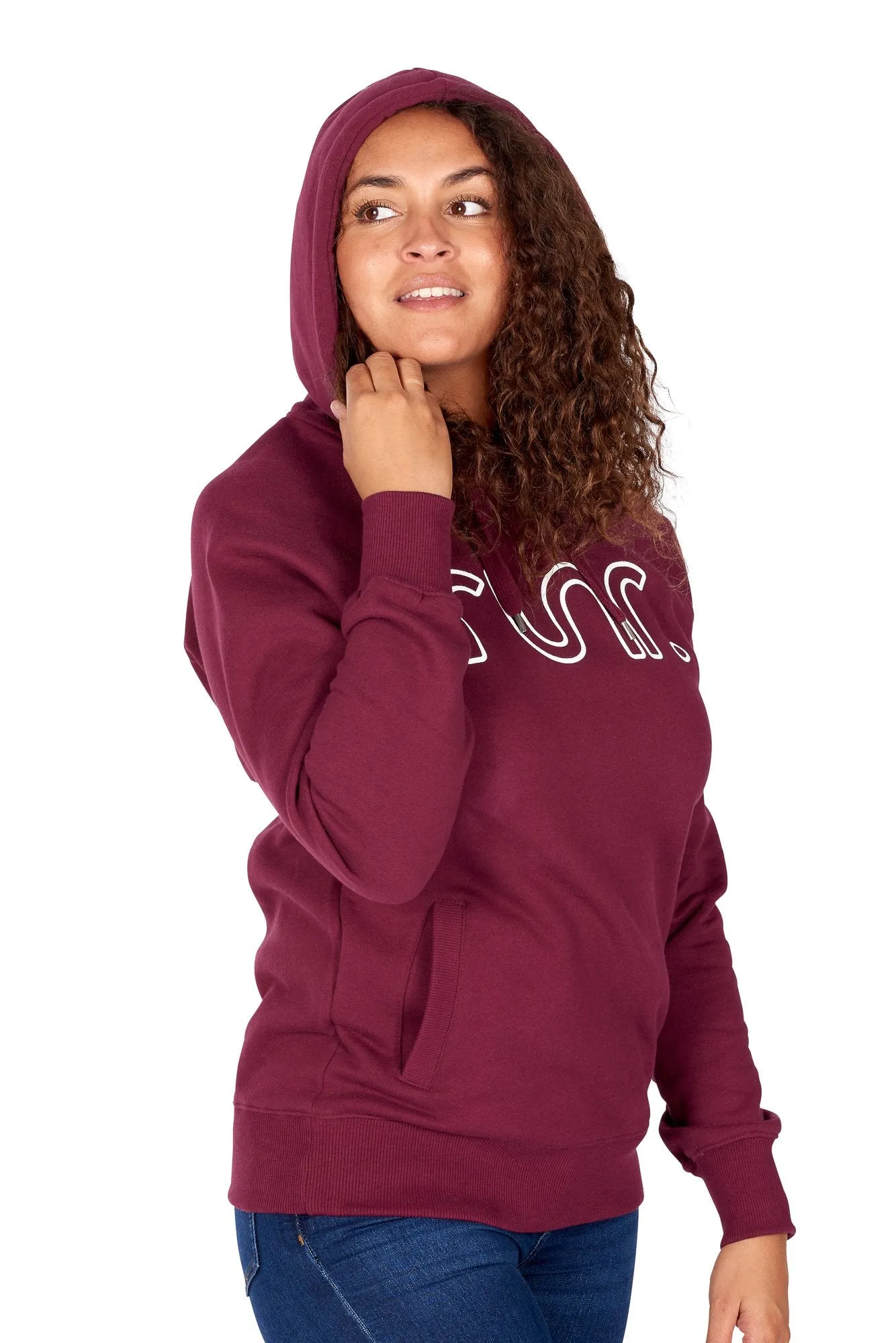 Women's Midnight Runr Hoodies - Burgundy